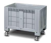 Контейнер iBox сплошной на колесах, 1200x800x800 мм